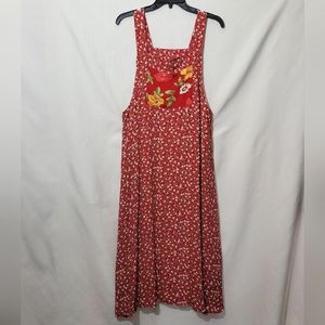 Carol Anderson California Floral Sleeveless Jumper Dress